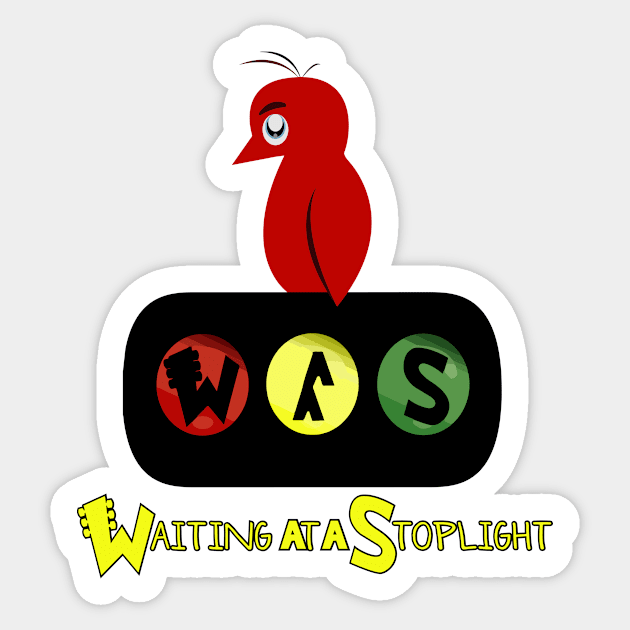 Waiting At A Stoplight Horiz Alt Design Sticker by BRICHstudiosShop